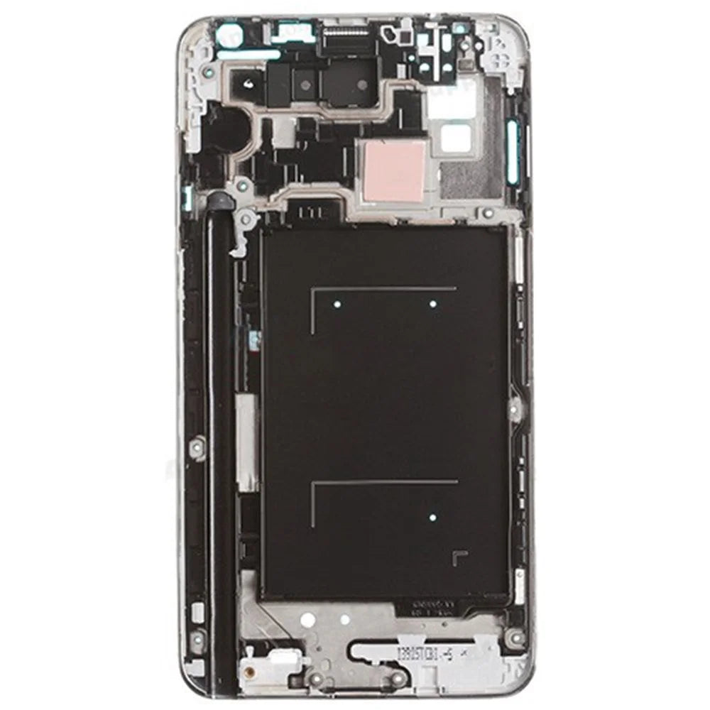 OEM for Samsung Galaxy Note 3 N9005 Front Housing Frame Bezel Plate - Silver Color - 2