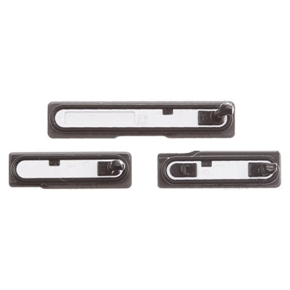 OEM for Sony Xperia Z1 L39h C6903 Honami MicroSD Card Cap + SIM Card Cap + Charging Port Cover - Black - 2