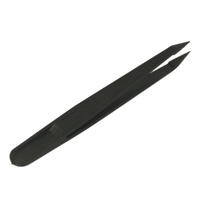 Pointed Tip Anti-static Plastic Tweezer Repair Tool - Black - 2