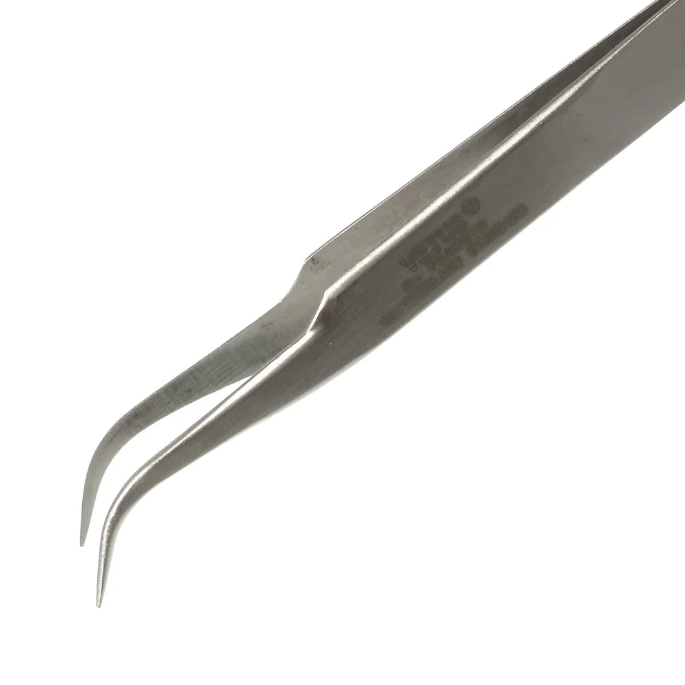 VETUS ST-15 High Precision Stainless Steel Curved Tweezer Repair Tool, Length: 120mm - 3