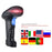 2.4G 1D / 2D / QR Barcode Scanner Bar Code Wireless Reader with USB Receiver - Black - 3