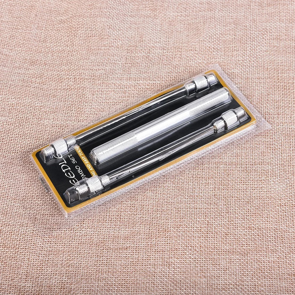 Fishing Baiting Needle Set 5-in-1 Aluminum Alloy Carp Fishing Rigging Needle Stringer Drill Hooks Fishing Bait Needle Tool - 5