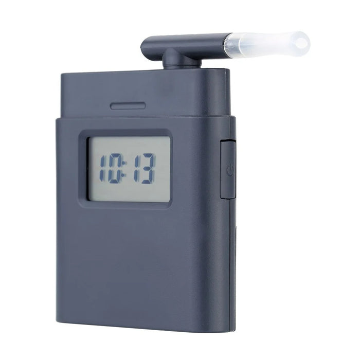 AT-838 Digital Breath Alcohol Tester with Backlight Breathalyzer Driving Essentials - Grey - 1