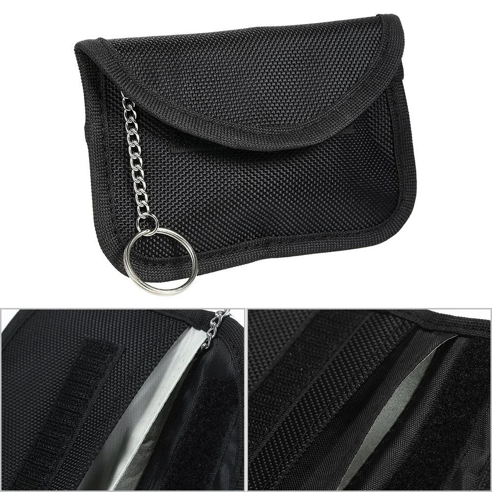 Key Fob Signal Blocking Bag Auto RFID Blocking Holder Anti-hacking Security Bag - 2