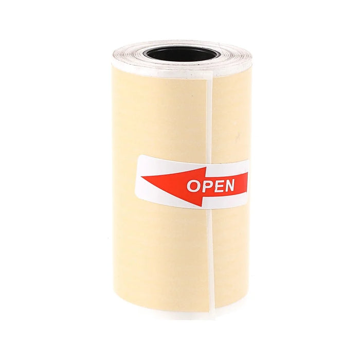 Self-adhesive Printable Color Sticker Paper Roll Direct Thermal Paper - Three Roll Yellow - 2