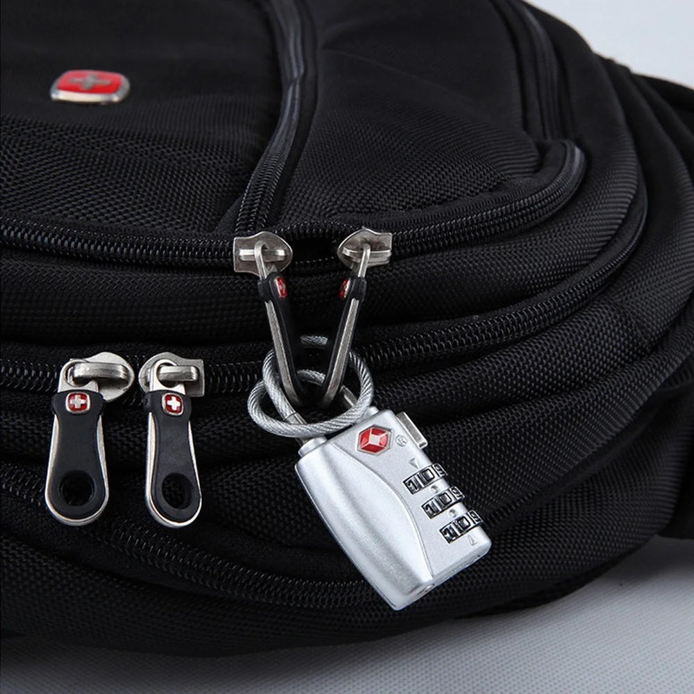 Resettable 3 Digit Combination Customs Password Padlock / TSA Lock TSA719 - Silver - 5