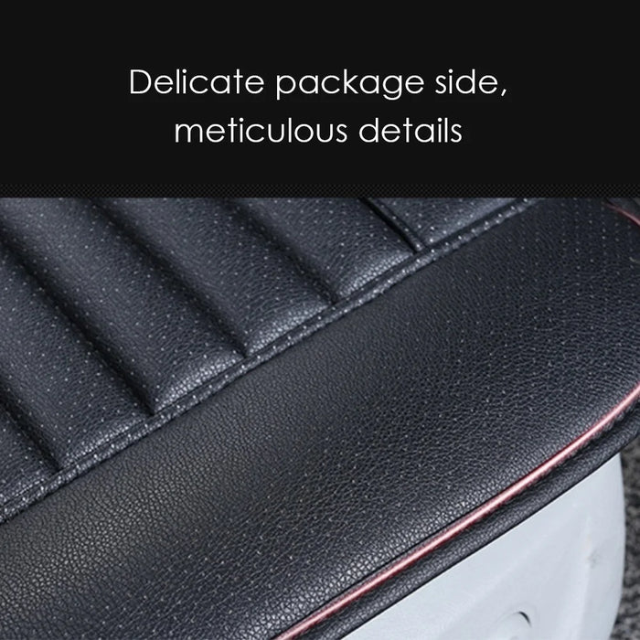 Car Seat Pad Cover Breathable Comfort Car Front Driver/Passenger Seat Cushion - Black - 3