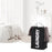 Practical Foldable Laundry Bag Washing Dirty Clothes Laundry Basket Durable Storage Bag with Alloy Handle - Black - 6
