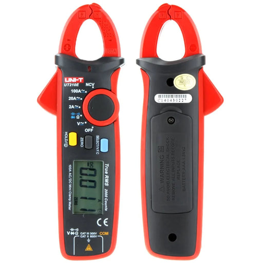 Mini Portable LCD Display UNI-T UT210E True RMS AC/DC Current Digital Clamp Meter w/ Capacitance Tester - 2