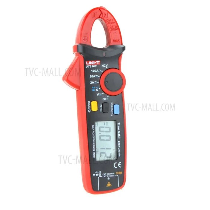 Mini Portable LCD Display UNI-T UT210E True RMS AC/DC Current Digital Clamp Meter w/ Capacitance Tester - 7