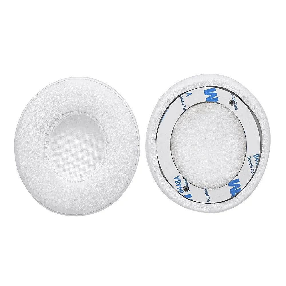 2Pcs for Beats Solo3 / Solo2 Headphones Replacement Pads Headsets Soft Earpads Cushion - White - 2