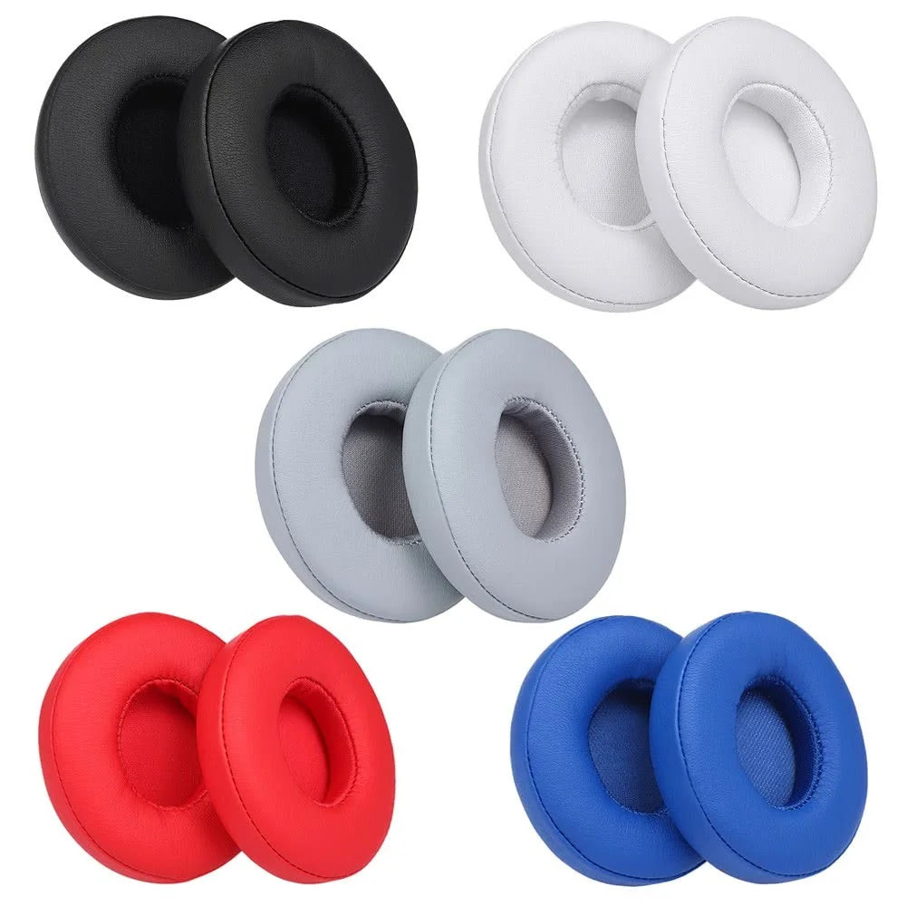 2Pcs for Beats Solo3 / Solo2 Headphones Replacement Pads Headsets Soft Earpads Cushion - White - 3