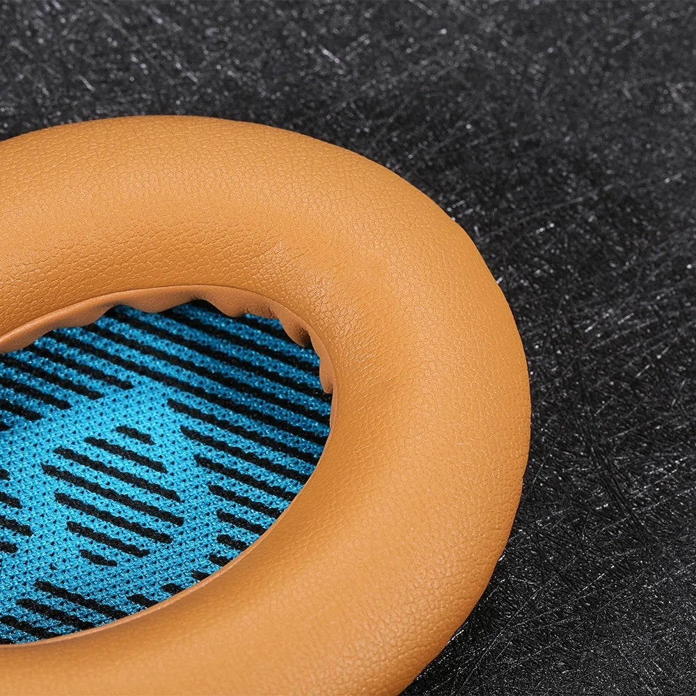 For Bose QuietComfort 25 15 QC2 QC15 AE2 AE2I AE2W QC25 Headphones Replacement Memory Foam Ear Pad Protein Leather Ear Cups Cushion Cover  - Brown - 2