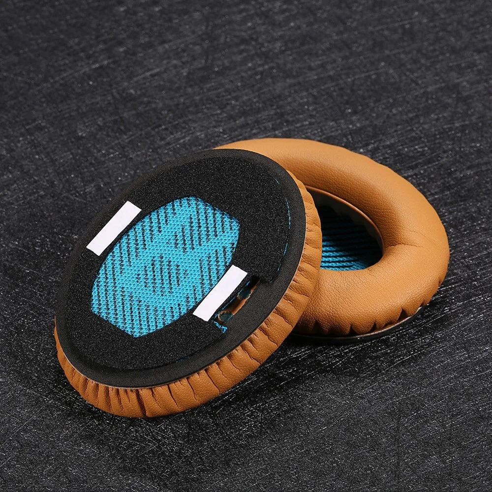 For Bose QuietComfort 25 15 QC2 QC15 AE2 AE2I AE2W QC25 Headphones Replacement Memory Foam Ear Pad Protein Leather Ear Cups Cushion Cover  - Brown - 3