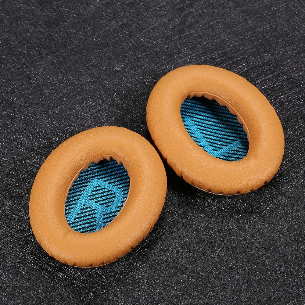For Bose QuietComfort 25 15 QC2 QC15 AE2 AE2I AE2W QC25 Headphones Replacement Memory Foam Ear Pad Protein Leather Ear Cups Cushion Cover  - Brown - 4