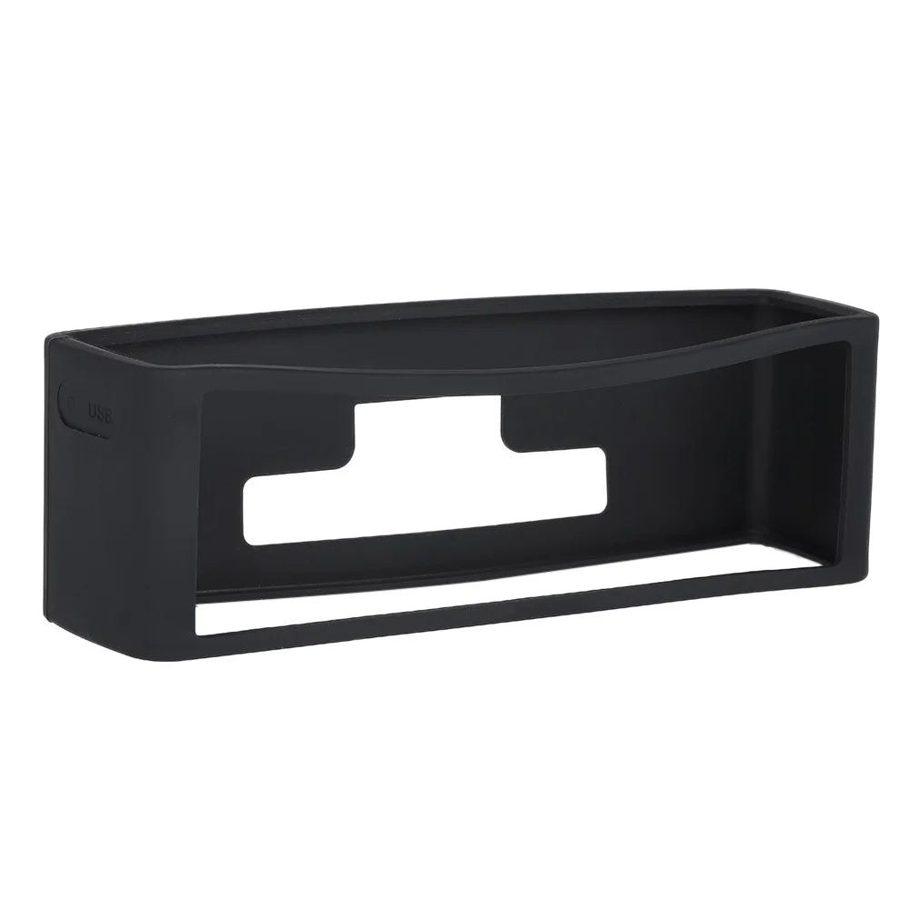 Silicone Case Protective Case Soft Silicone Pouch Case for Bose SoundLink Mini I/II BT Speaker - Black - 1