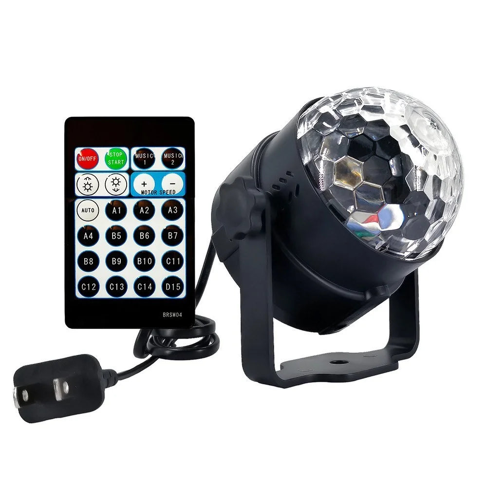 6W 15-Color Water Wave Projector Light Projecting Lamp with Remote Controller for Parties Accasions - UK Plug - 4