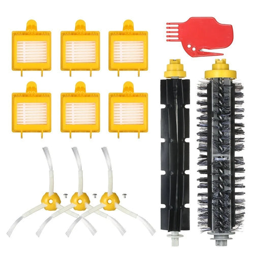 For iRobot Roomba 700 Series 700 760 770 780 790 Bristle Brush + Flexible Brush + Side Brushes + HEPA Filter + Cleaning Vacuum Cleaner - 1