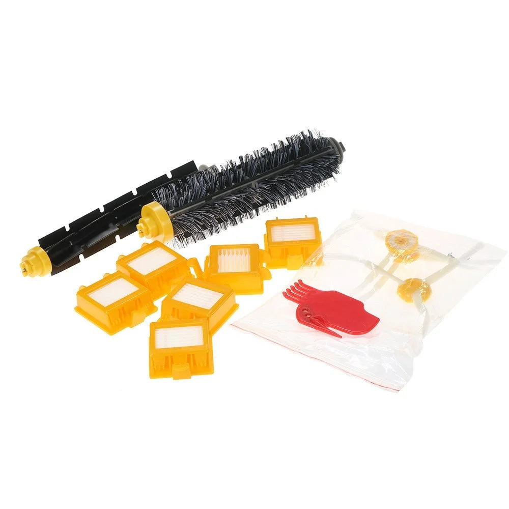 For iRobot Roomba 700 Series 700 760 770 780 790 Bristle Brush + Flexible Brush + Side Brushes + HEPA Filter + Cleaning Vacuum Cleaner - 6