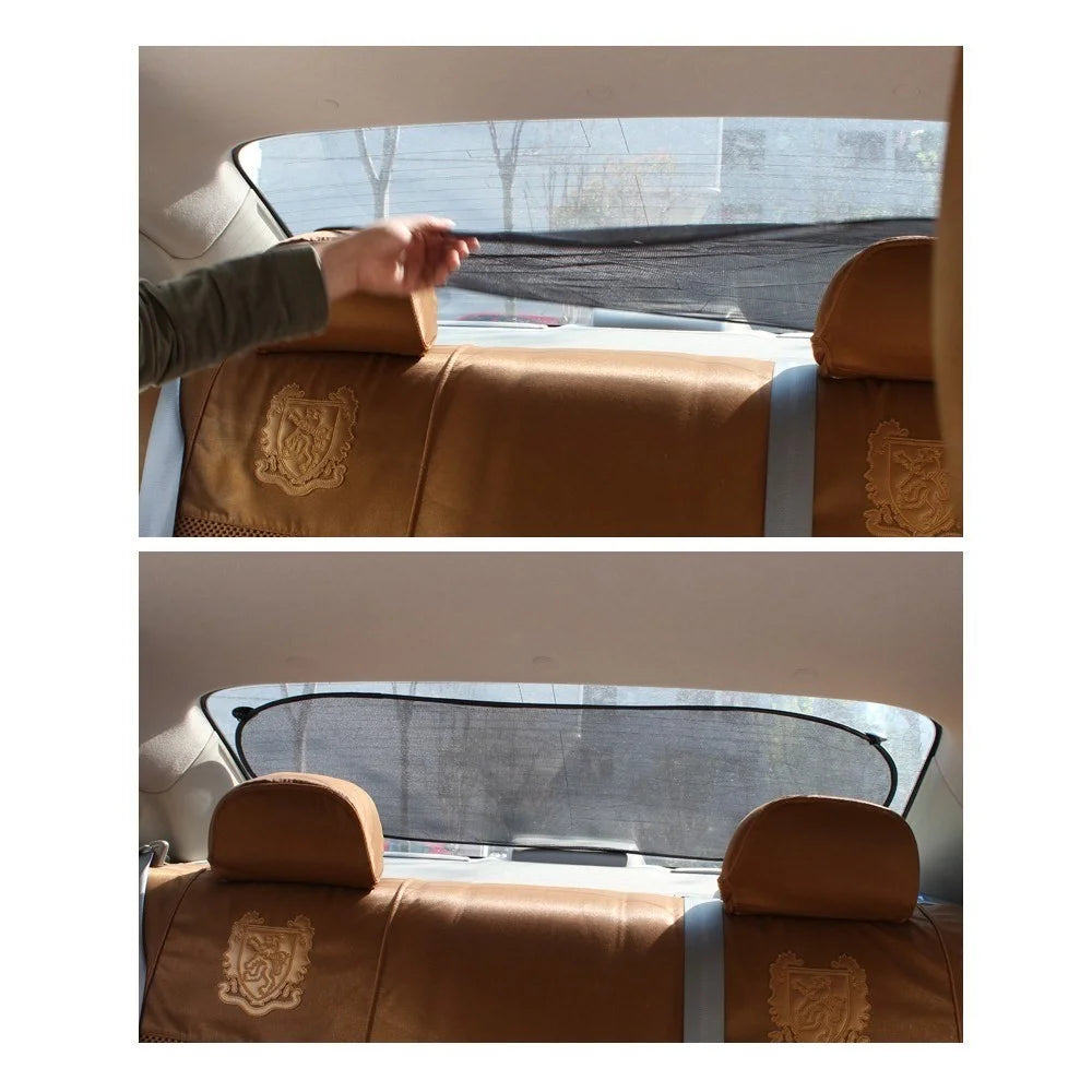 Photocatalyst Mesh Sun Visor Window Screen Sunshade for Car - Size: 39.3x19.6inch - 6