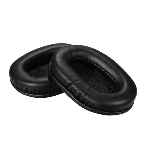 Replacement Protein Leather Memory Foam Ear Pad Cushion for Audio-technica ATH-M40x M50 M50S M20 M30 M40 ATH-SX1 Headphone - Black - 1