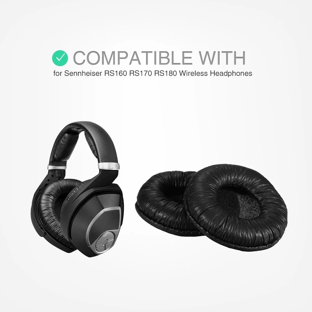 Replacement Memory Foam Ear Pad Cushion for Sennheiser PX200 PXC150 PXC250 PMX200 (fit PXC300) Headphones - Black - 7