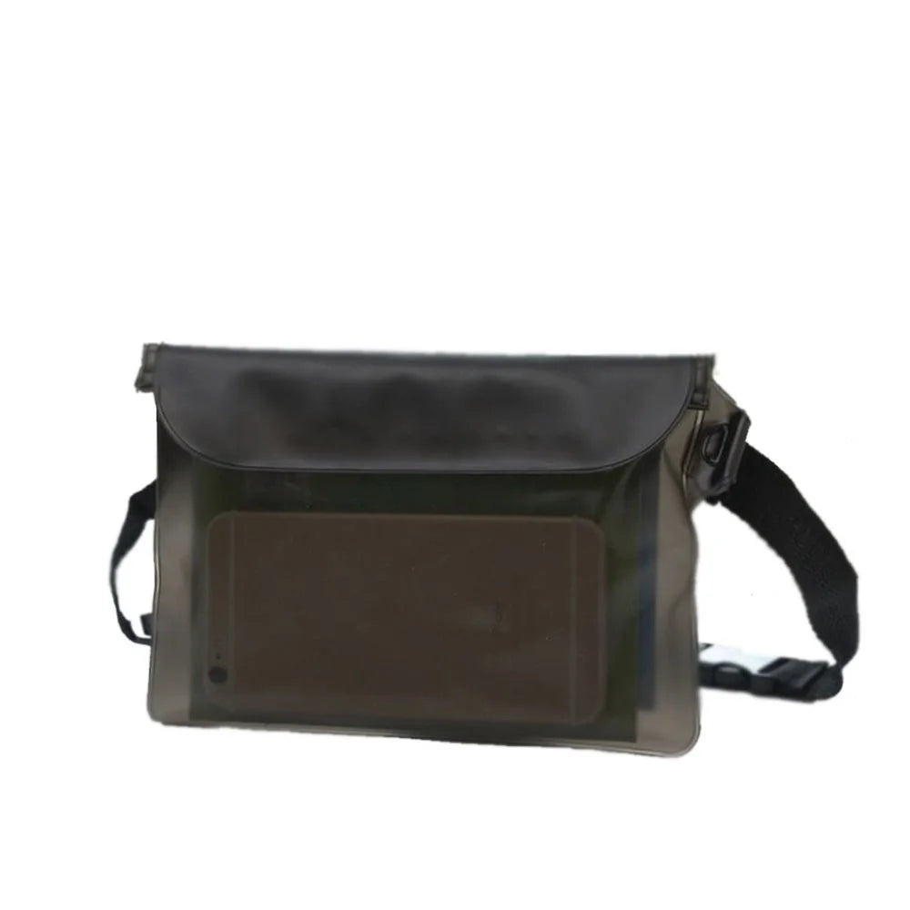 Waterproof Swim Drift Diving Bag Underwater Dry Shoulder Waist Belt Pocket Pouch - Black - 1