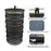 Folding Dry Rack Hanging Basket Drying Net Dryer for Herbs Flowers Buds Plants - 6 Layers / Green Zipper - 6