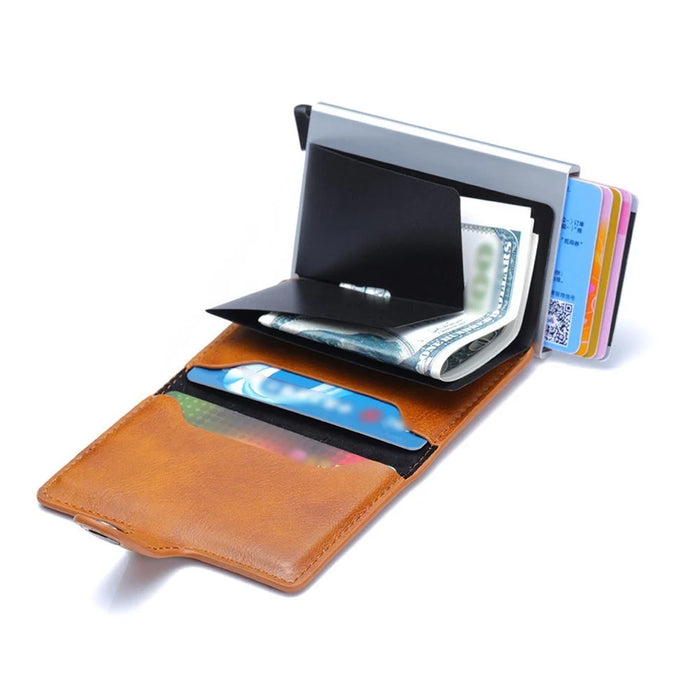 RFID Blocking Wallet Money Pouch Bag - Red - 2