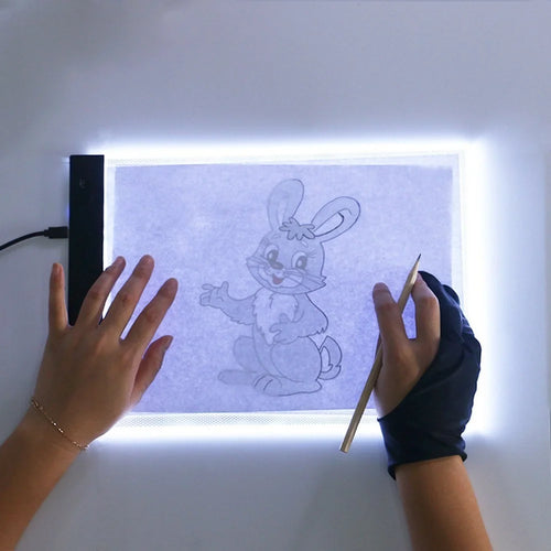 Ultra-Thin A4 LED Light Box Writing Painting Tracing Board - Style 2#: 335x233mm / With Adjustable Brightness - 1