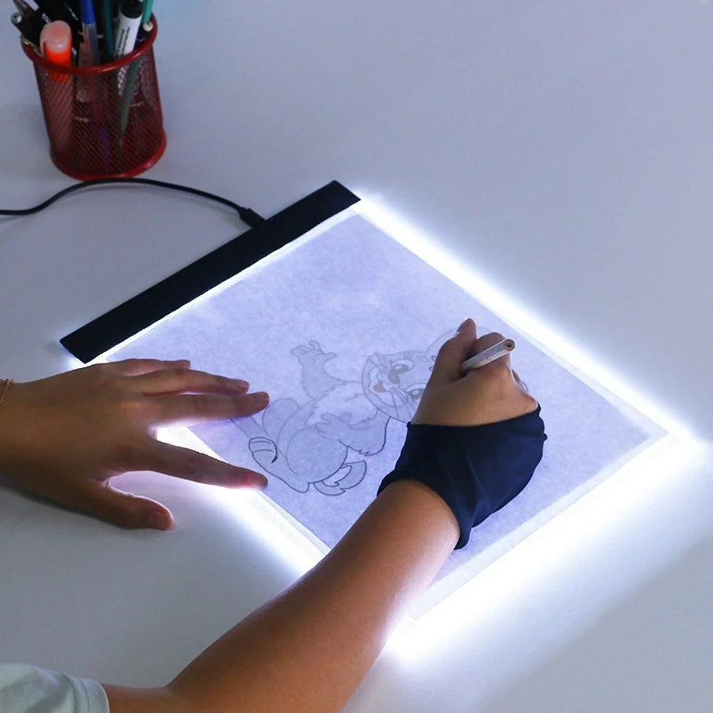 Ultra-Thin A4 LED Light Box Writing Painting Tracing Board - Style 2#: 335x233mm / With Adjustable Brightness - 6