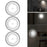 3Pcs/Set Ultra-bright Magnetic Motion Sensor LED Night Light Self-adhesive Kitchen Living Room Light Lamp - 1