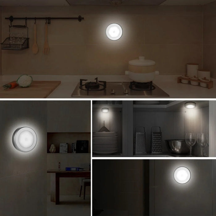 3Pcs/Set Ultra-bright Magnetic Motion Sensor LED Night Light Self-adhesive Kitchen Living Room Light Lamp - 3