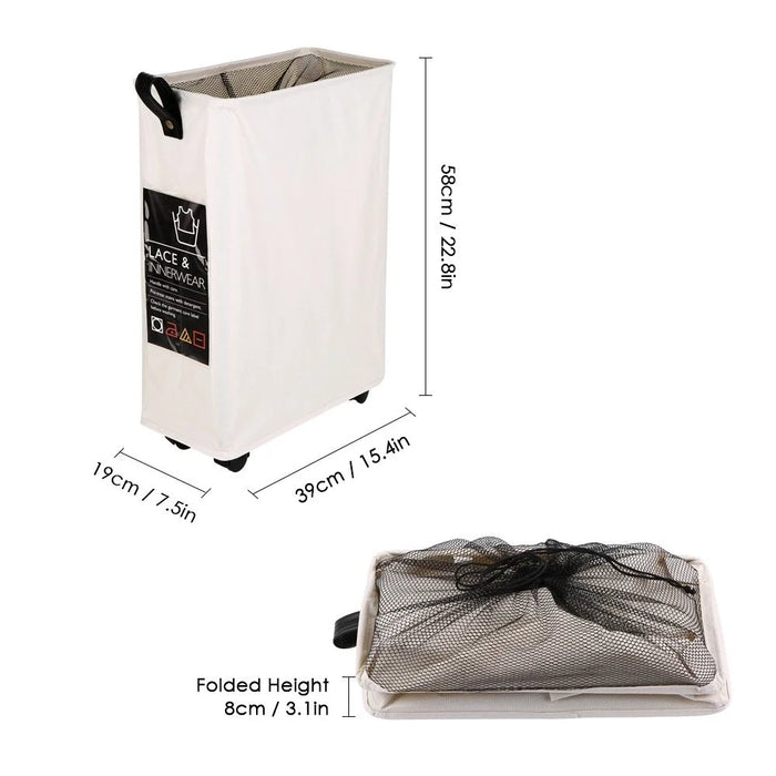 Large Capacity Collapsible Oxford Cloth Laundry Basket with 6 Sort Cards Laundry Hamper Easy Storage - Style B - 3