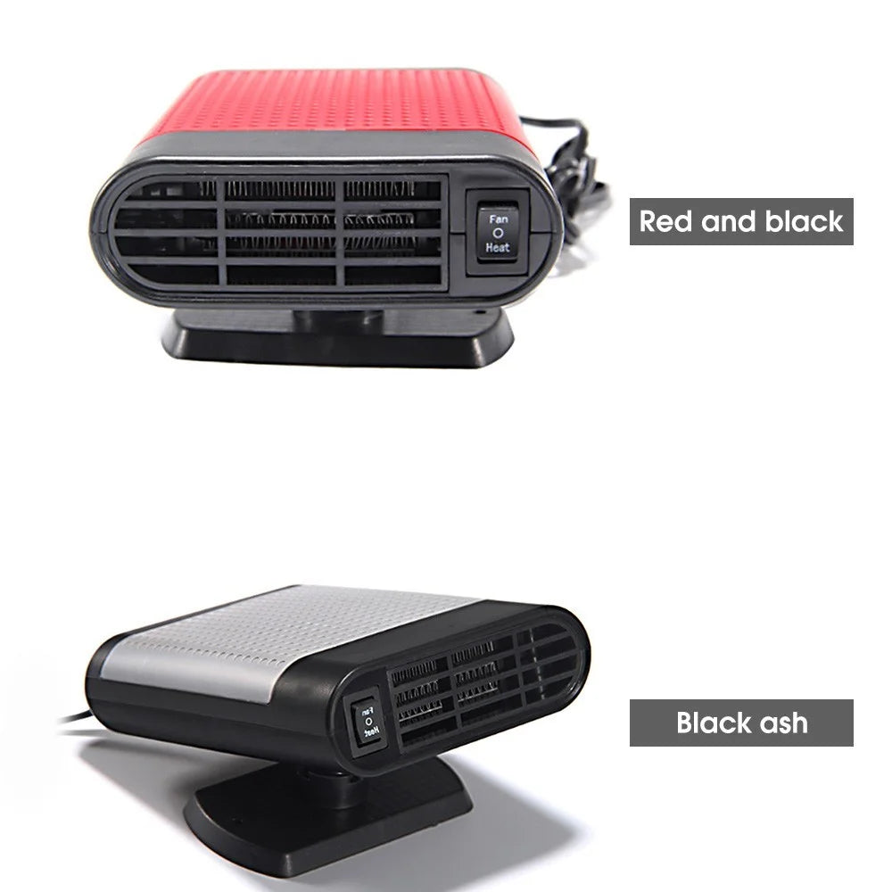 12V 150W 2-in-1 Auto Car Heater Cooling Fan Defroster Defrost Windscreen Window Demister - Black Ash/(Ordinary) - 6