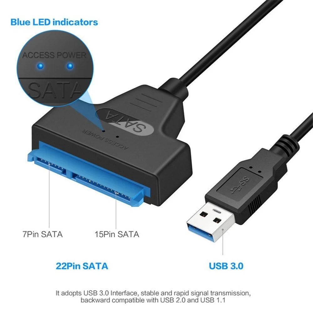 USB 3.0 to SATA Adapter Converter Cable - USB 3.0 - 4
