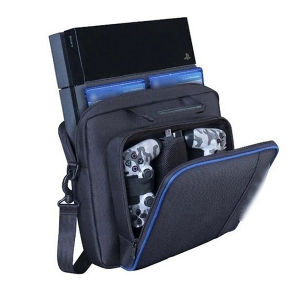 Travel Carry Protective Shoulder Bags for PS4 Console Accessory Portable Case Messenger Bag - Black - 2