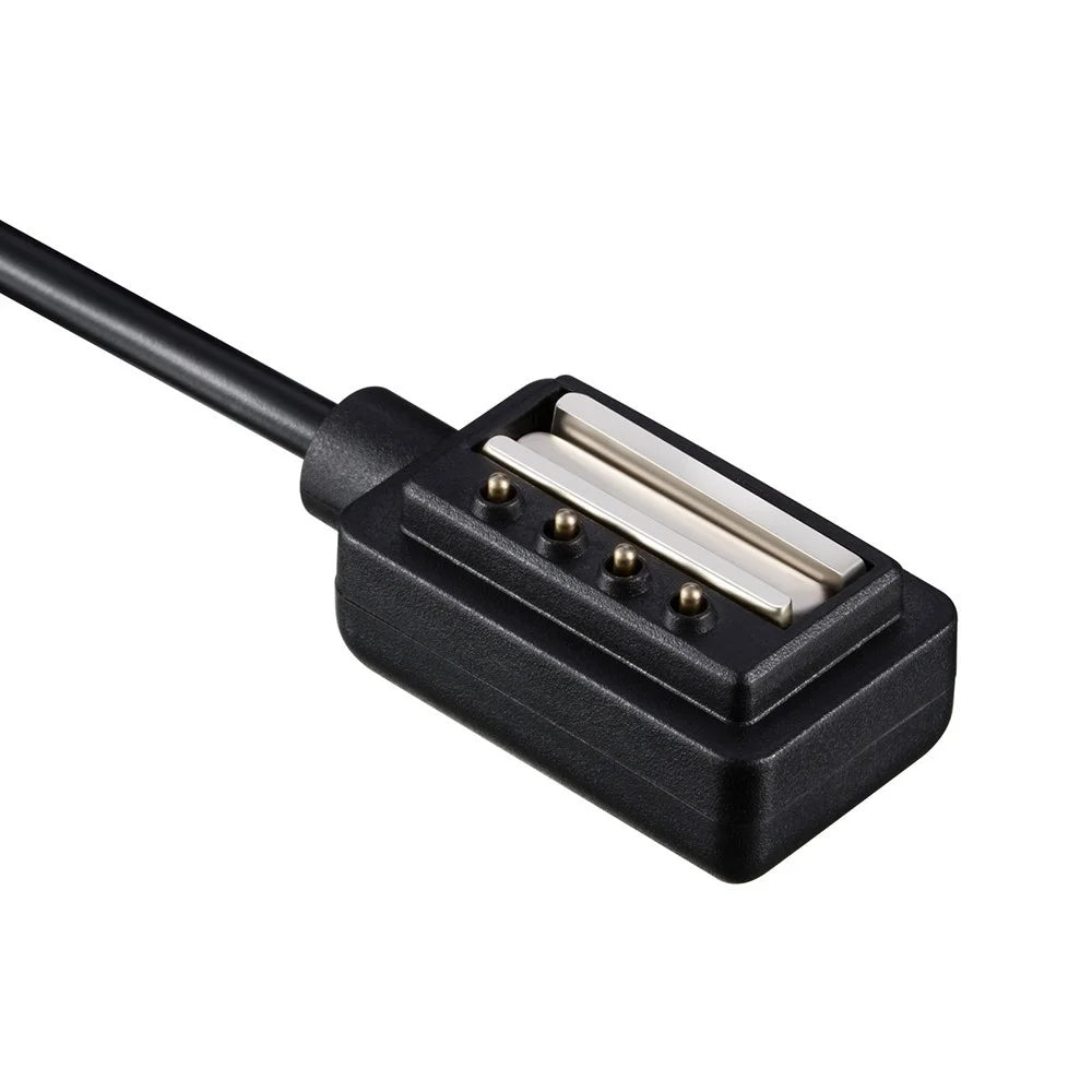 Smart Watch Charging Data Transfer Cable with USB Interface 1-meter Cable and Magnetic Interface Smart Watch Charging Cables for SUUNTO SPARTAN - Black - 6