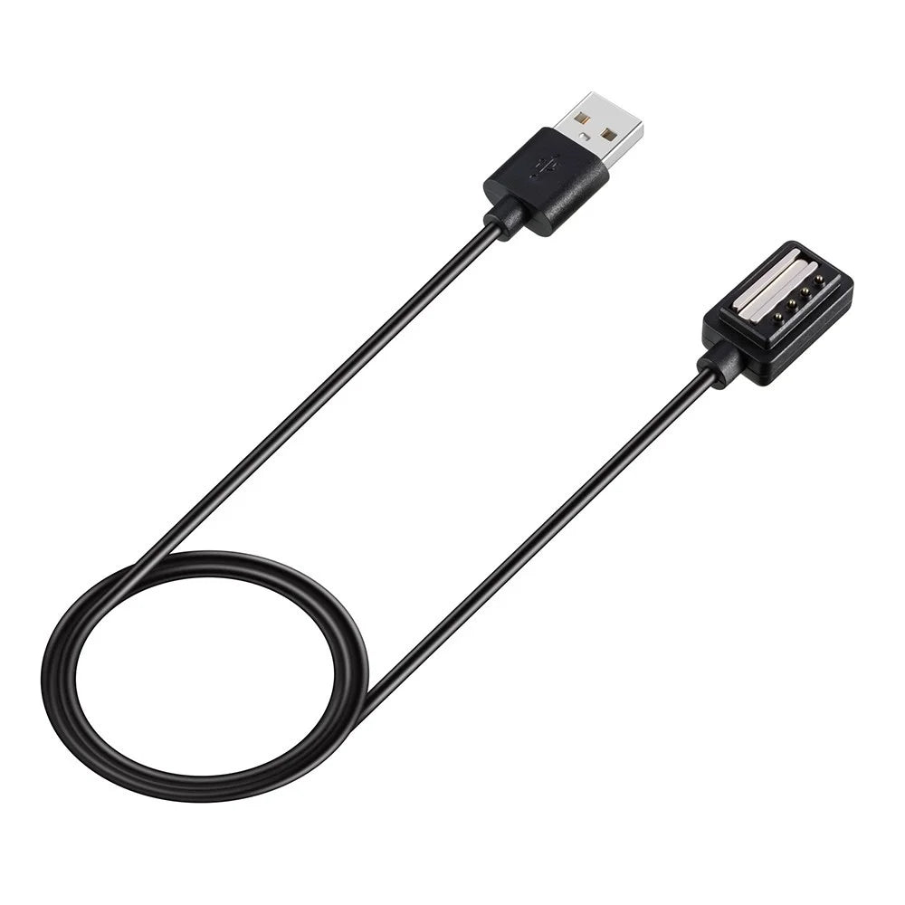 Smart Watch Charging Data Transfer Cable with USB Interface 1-meter Cable and Magnetic Interface Smart Watch Charging Cables for SUUNTO SPARTAN - Black - 7
