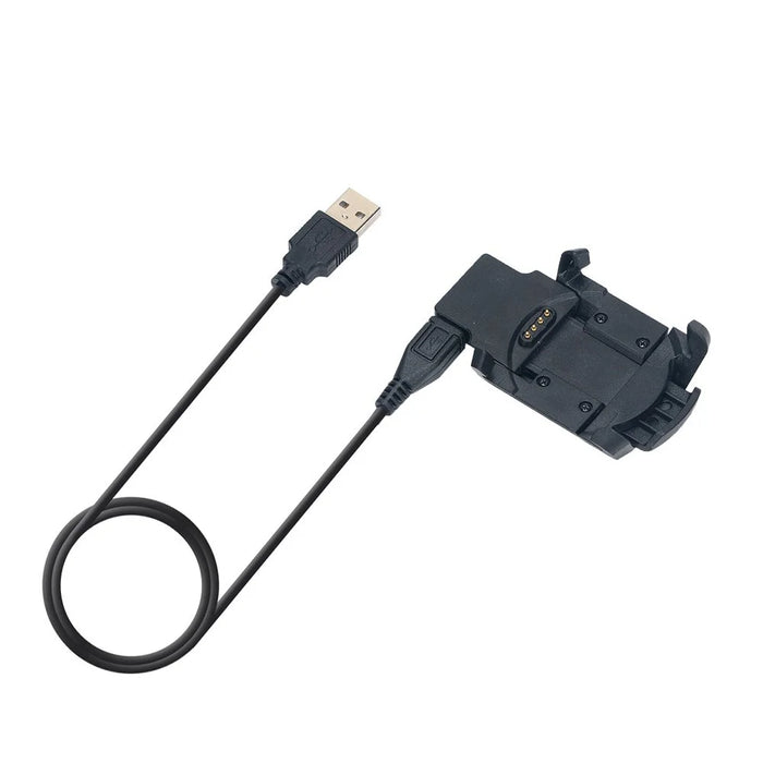 Smart Watch Charger Cradle Dock with USB Interface 1-Meter Data Transfer Cable for Garmin Fenix 3 / Fenix 3 HR / Quatix 3 Data Transfer Cable - Black - 2