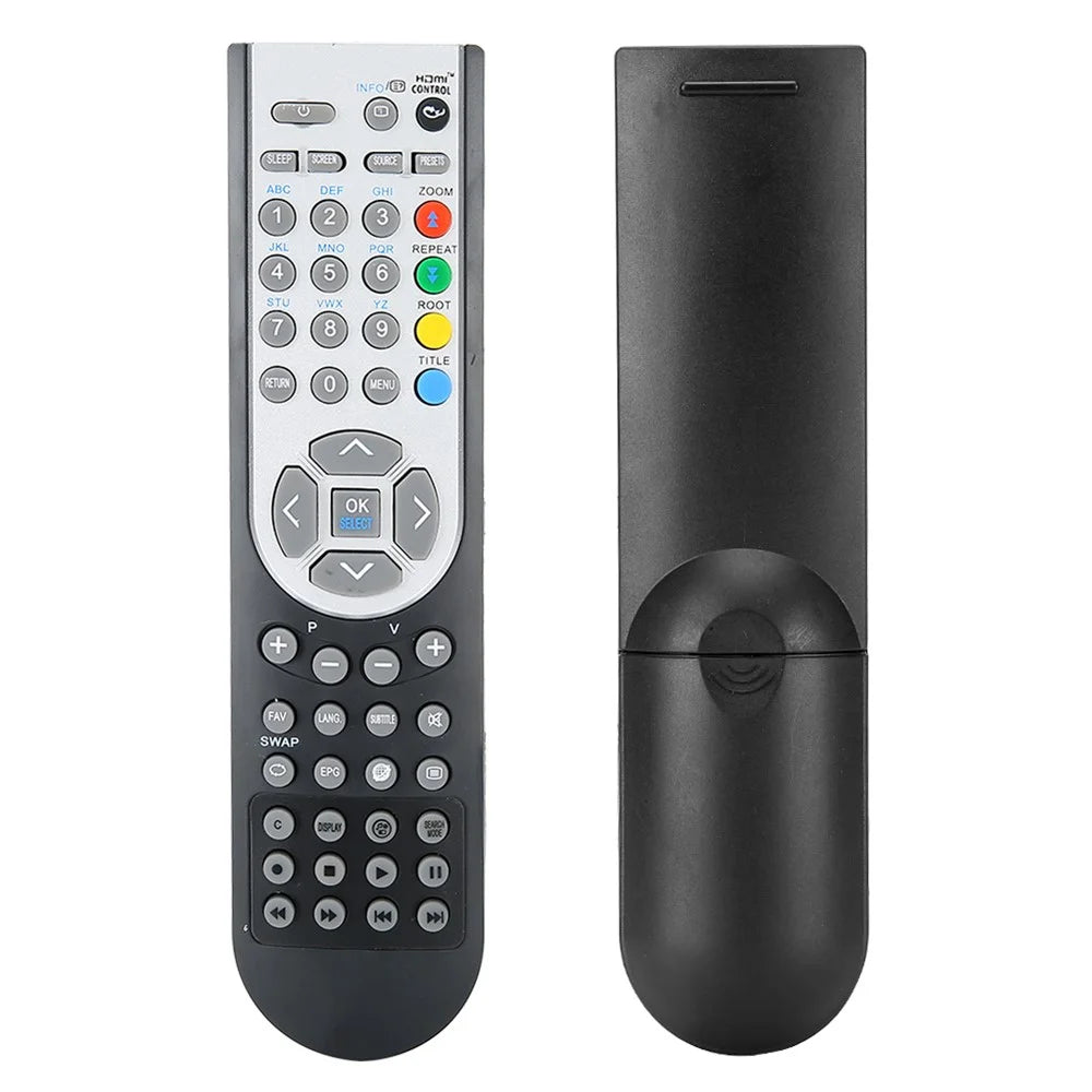 RC1900 Remote Control for Oki Hitachi Alba Celcus Luxor Grundig Sharp Jmb Telefunken Bush Techwood Akai Nevir Sanyo TV- Black - 1