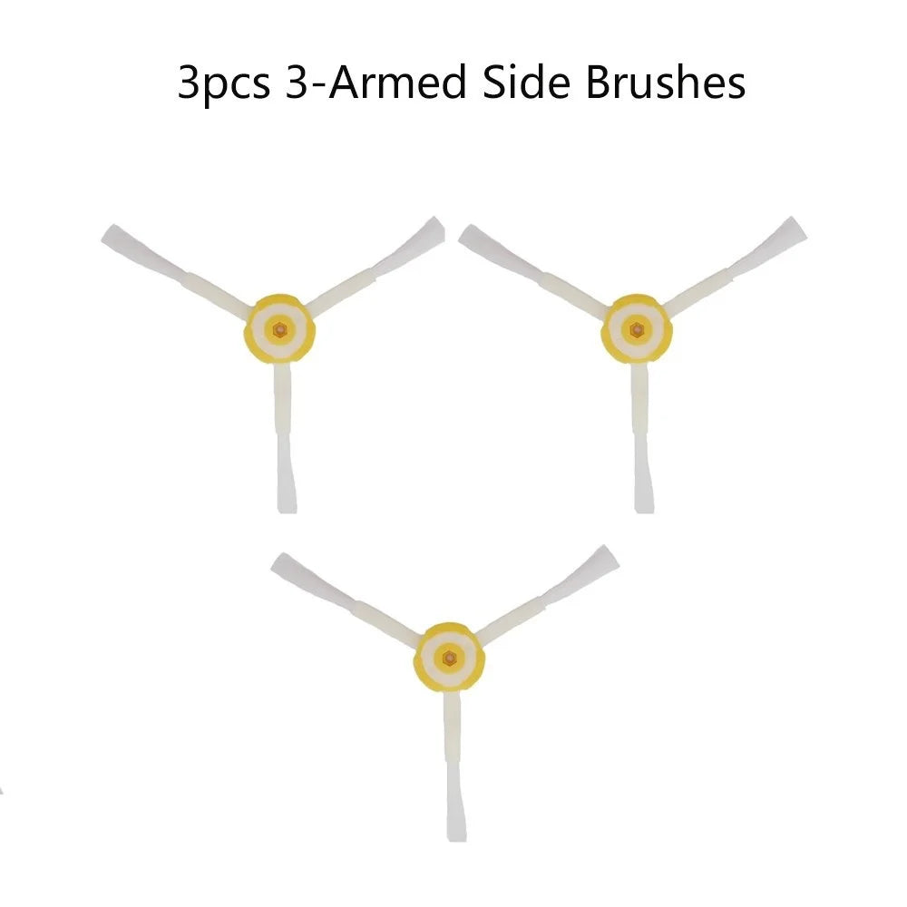 3 PCS for iRobot Roomba 500 / 530 / 600 / 610 / 614 / 700 / 760 Cleaning Sweeper Robot Vacuum Cleaner Parts Side Brush 3-armed Replacement - 1