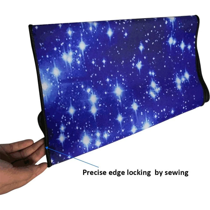 Starry Sky Picture Locking Edge Anti-Slip Gaming Mouse Pad Mat for PC Computer Laptop MackBook - Size: 600 x 300mm - 5