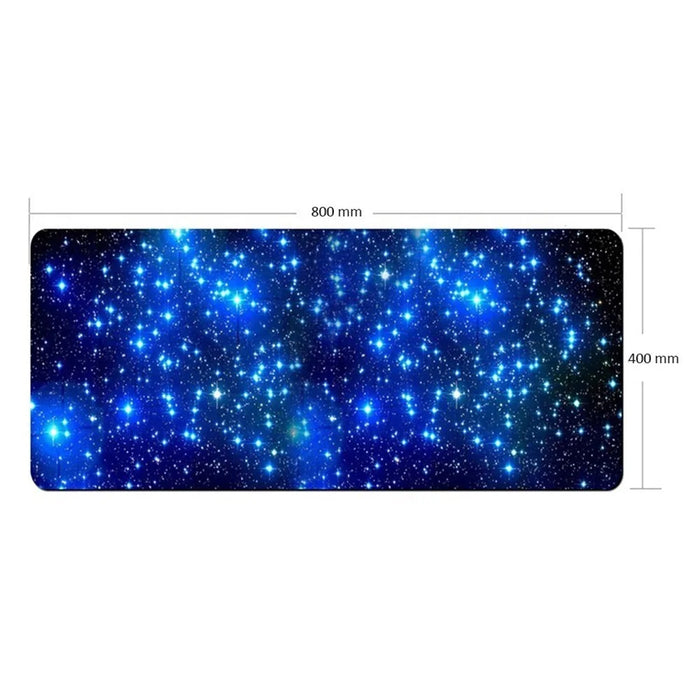 Starry Sky Picture Locking Edge Anti-Slip Gaming Mouse Pad Mat for PC Computer Laptop MackBook - Size: 600 x 300mm - 6