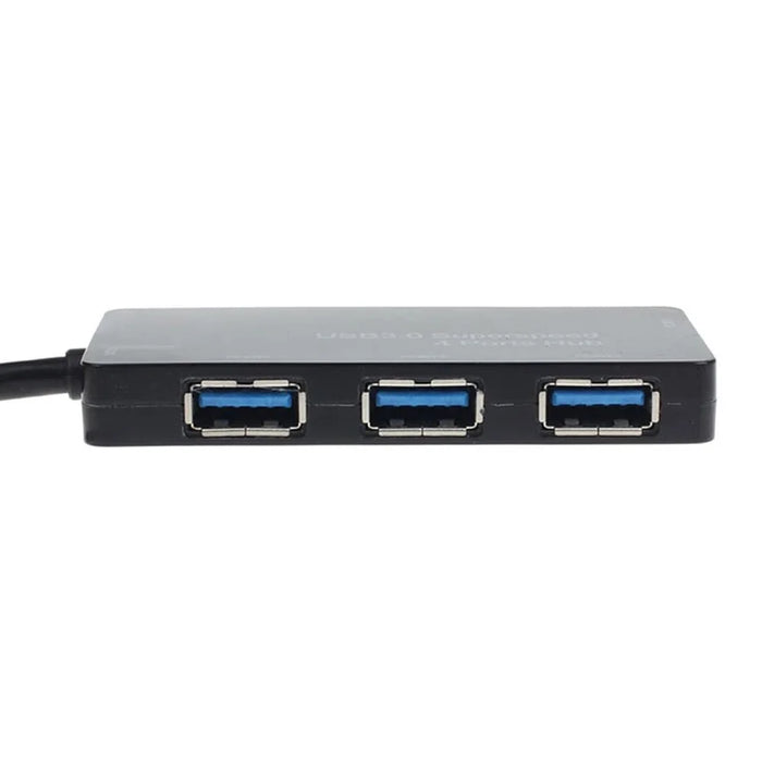 For PC Computer High-speed USB 3.0 Hub 4 Port Adapter Laptop Accessories - Black - 5