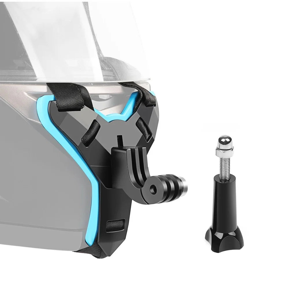 Universal Full Face Motorcycle Helmet Chin Mount Jaw Holder Strap for GoPro Hero 7/6/5/4/3 SJCAM SJ5000/6000/7000 DJI Osmo Action Etc. - 1