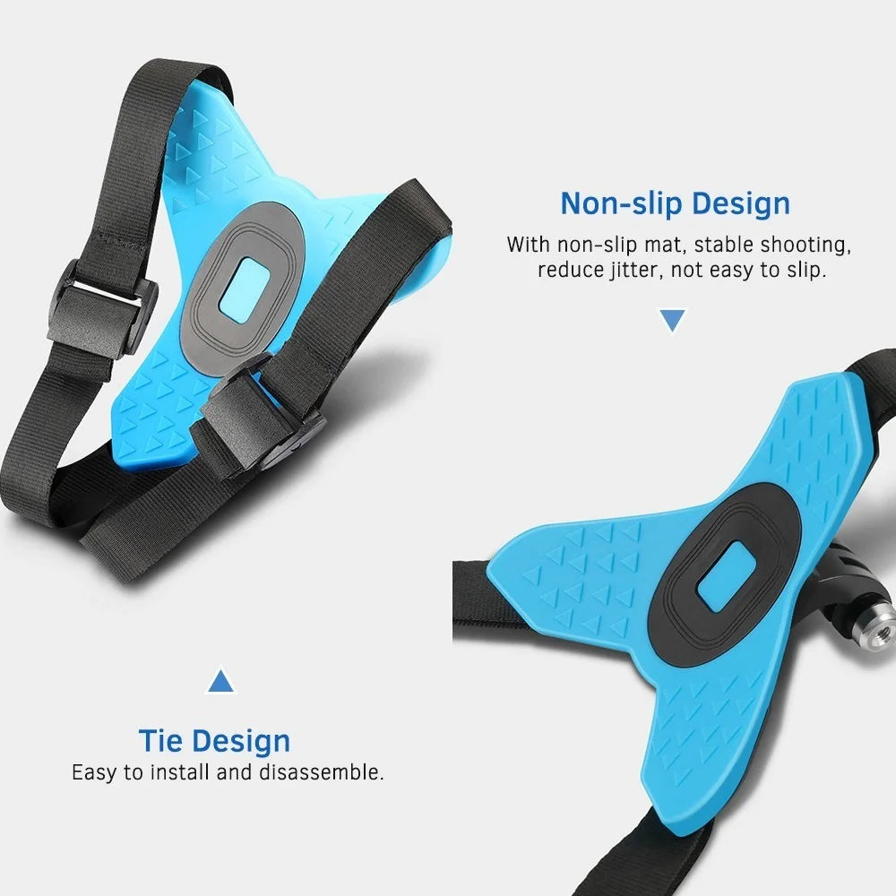 Universal Full Face Motorcycle Helmet Chin Mount Jaw Holder Strap for GoPro Hero 7/6/5/4/3 SJCAM SJ5000/6000/7000 DJI Osmo Action Etc. - 5