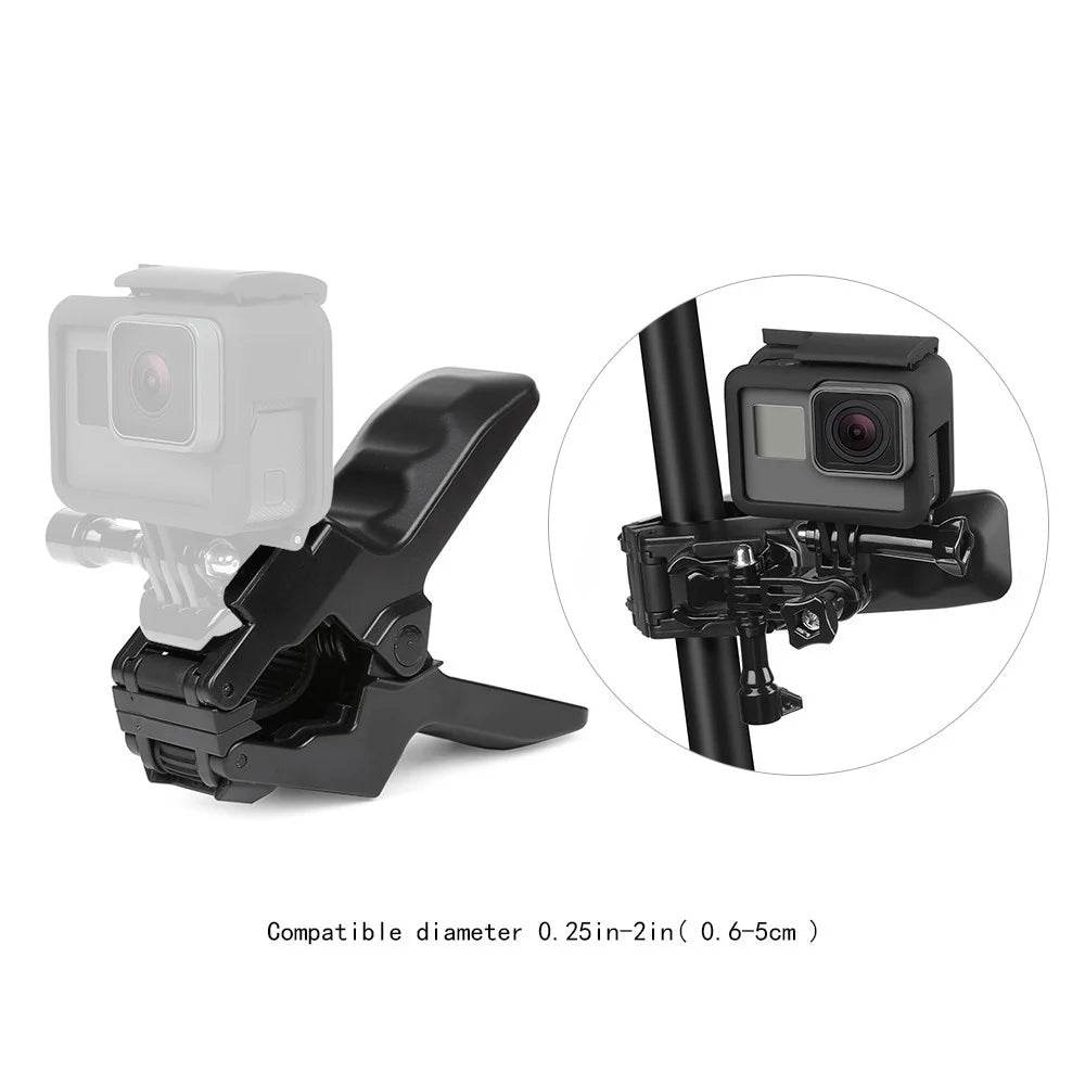 Flexible Action Camera Clamp Mount Adjustable Bracket Holder Stand for GoPro Hero 7/6/5/4 for SJCAM Xiaomi Yi 4K 4K+ Sports Cameras Accessories - 5
