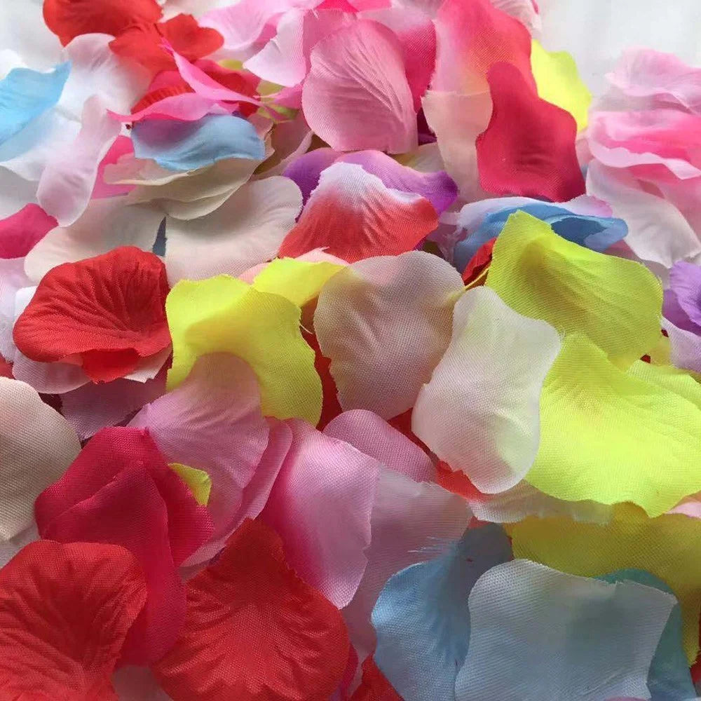 Non-real Flower Petals Silk Rose Artificial Petals for Wedding Party Decorations - 1000Pcs/Pink - 3