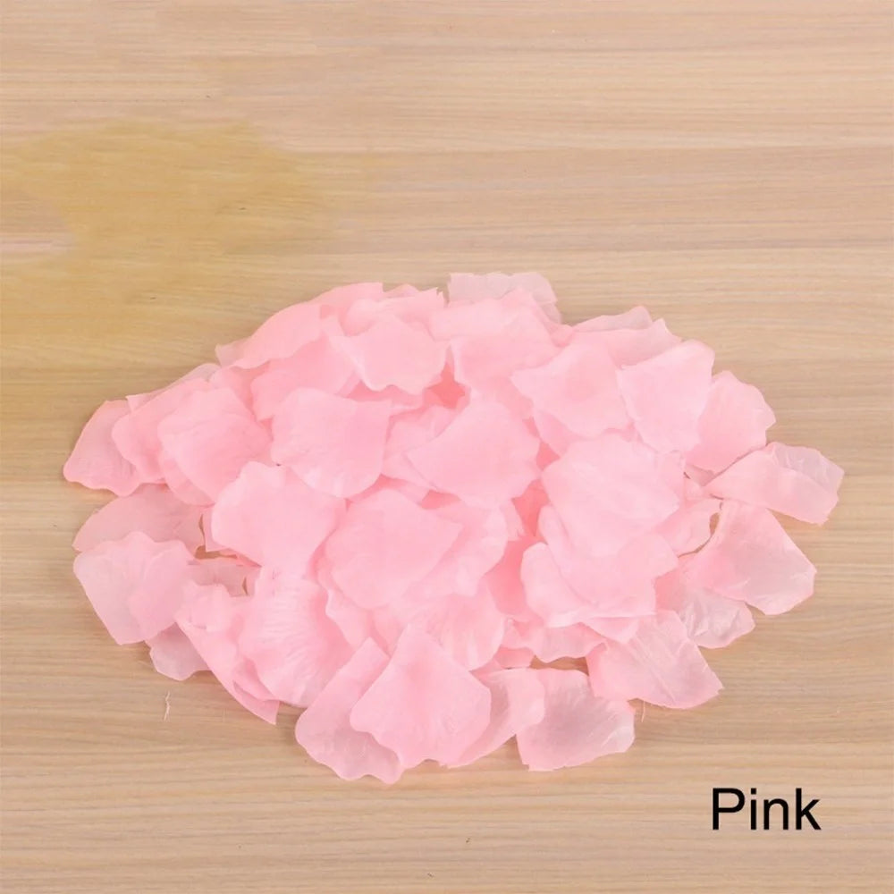 Non-real Flower Petals Silk Rose Artificial Petals for Wedding Party Decorations - 1000Pcs/Pink - 6
